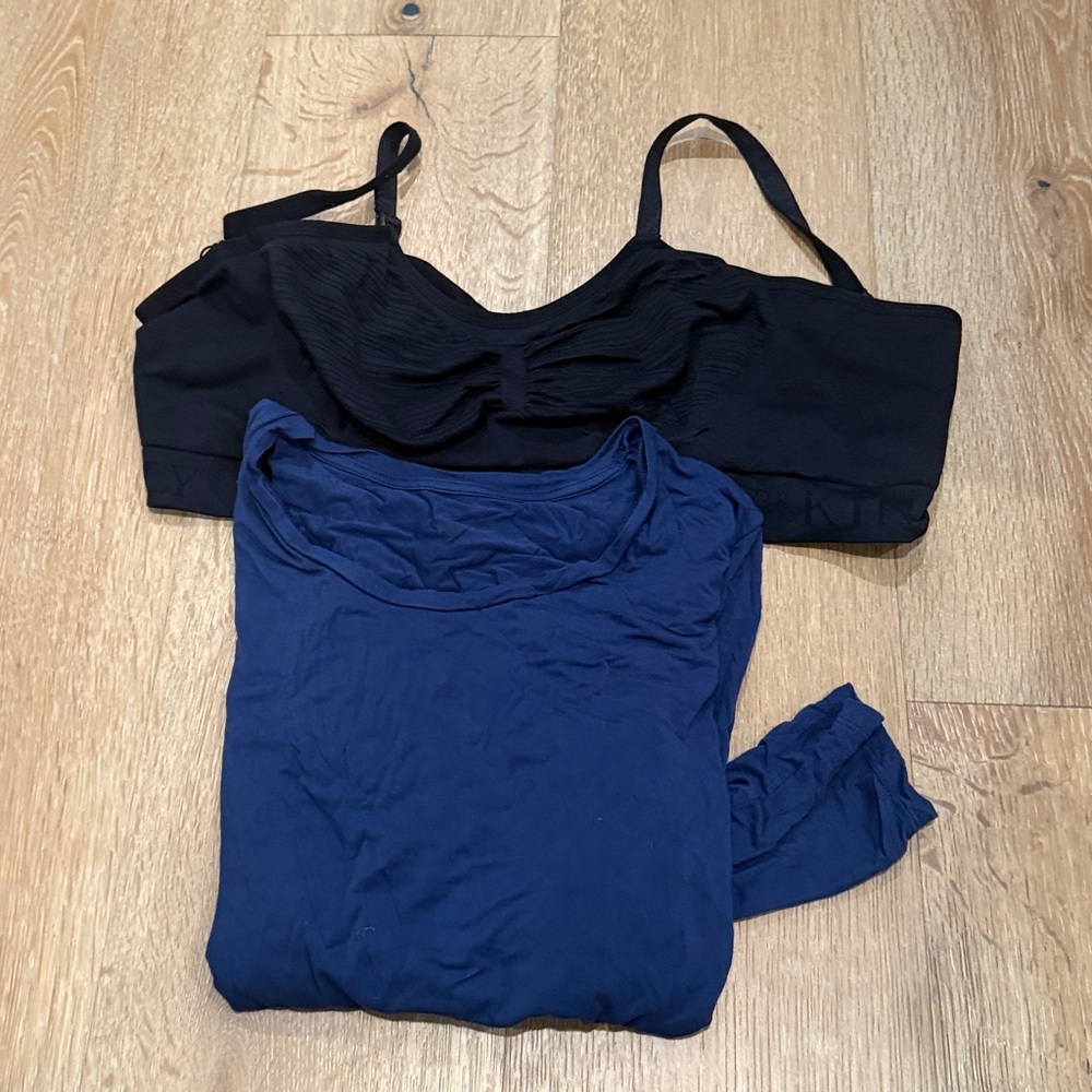 Kindred Bravely Nursing/pump Black Bra and nursing top